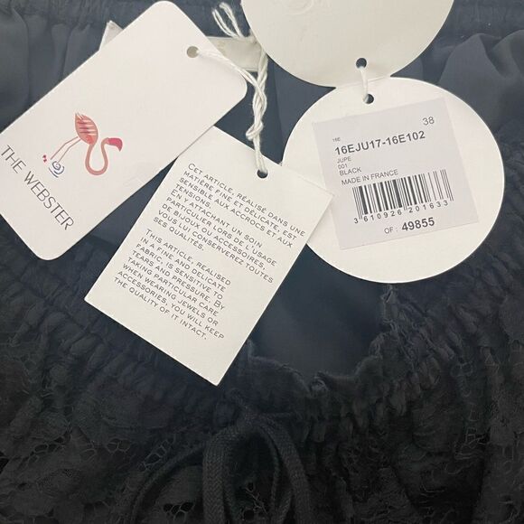 CHLOE Skirt Black Lace - Picture 4 of 6